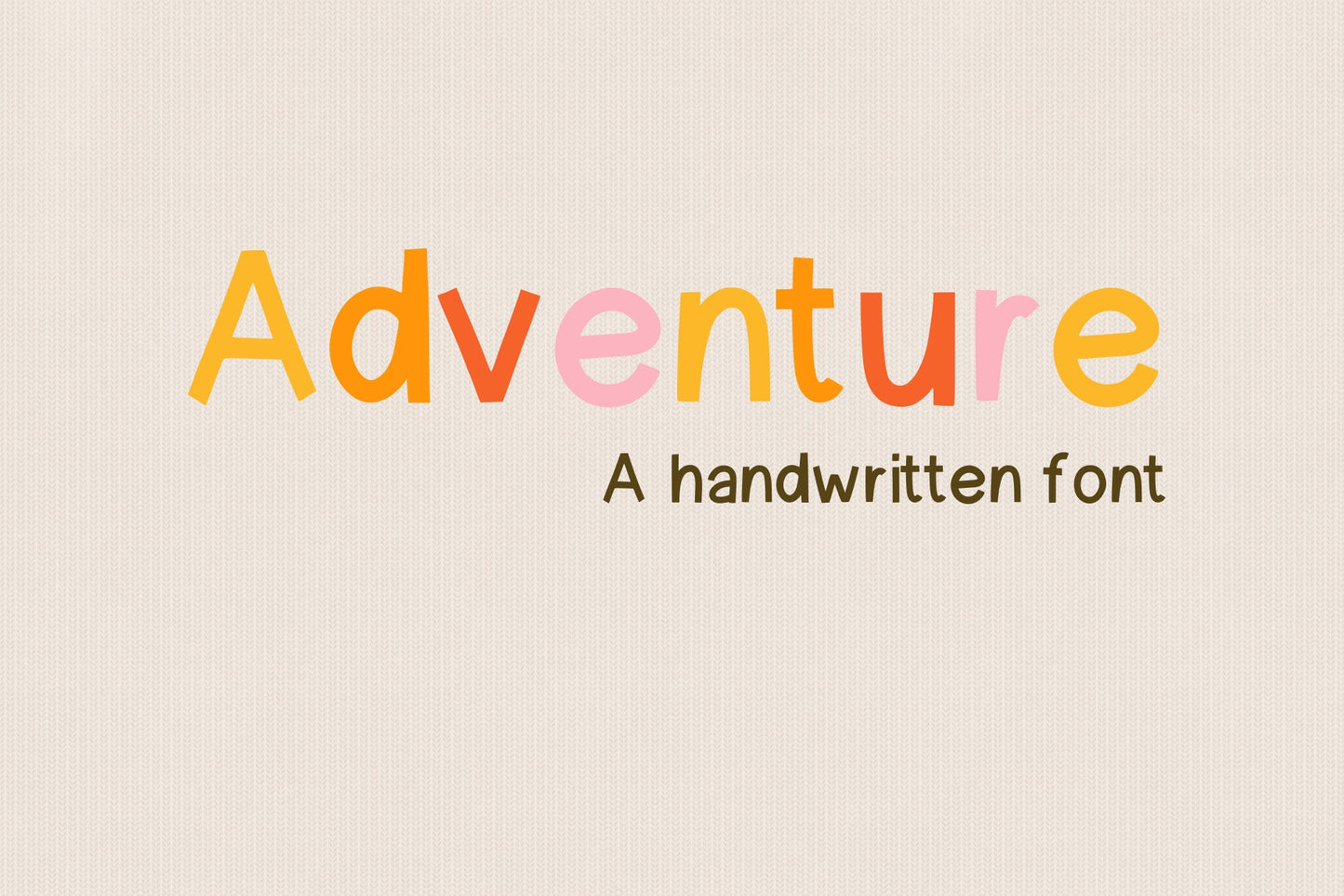 Handwritten Font - Adventure