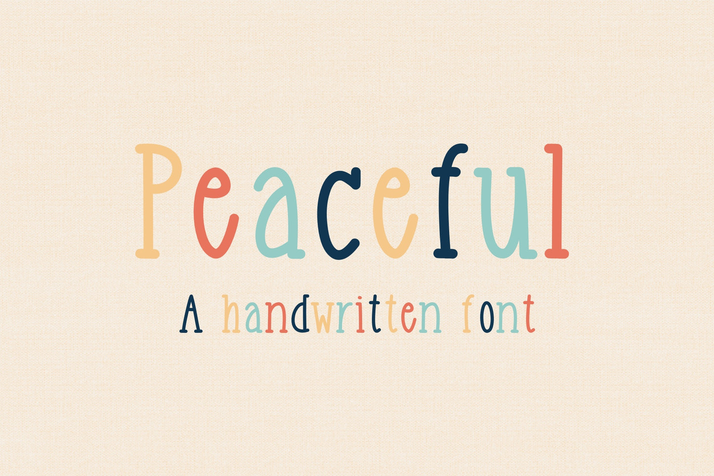 Handwritten Font - Peaceful Font