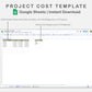 Google Sheets - Project Cost Template - Boho