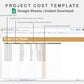 Google Sheets - Project Cost Template - Boho