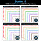 Widescreen Border Clipart Bundle 17 - Colorful - Google Slides and PowerPoint