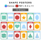 Shape Posters - Colorful Doodle Theme | Editable