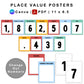 Place Value Posters - Colorful Doodle Theme | Editable