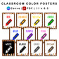 Classroom Color Posters - Brown Bakery Theme | Editable