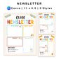 Classroom Newsletter - Colorful Doodle Theme | Editable