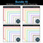 Widescreen Border Clipart Bundle 16 - Colorful - Google Slides and PowerPoint