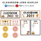 Classroom Jobs Display - Brown Bakery Theme | Editable