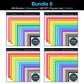 Widescreen Border Clipart Bundle 6 - Colorful - Google Slides and PowerPoint