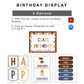 Birthday Display - Brown Bakery Theme | Editable