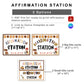 Affirmation Station - Brown Bakery Theme | Editable