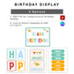 Birthday Display - Colorful Doodle Theme | Editable