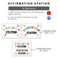 Affirmation Station - Colorful Doodle Theme | Editable