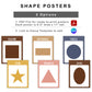 Shape Posters - Brown Bakery Theme | Editable