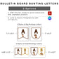Bulletin Board Bunting Letters - Brown Bakery Theme | Editable