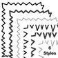 Border Clipart Set 36 - Colorful Zigzag - Page Borders and Frames