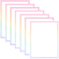 Border Clipart Set 77 - Pastel Rainbow - Page Borders and Frames