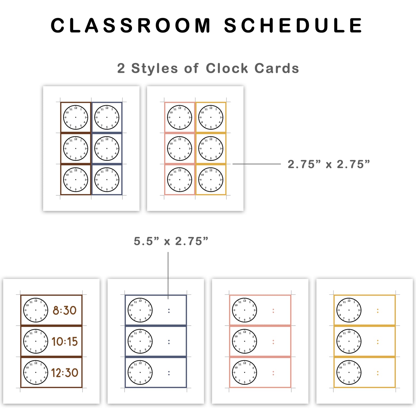 Classroom Schedule - Brown Bakery Theme | Editable