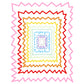 Border Clipart Set 36 - Colorful Zigzag - Page Borders and Frames