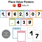 Place Value Posters - Colorful Spring | Editable