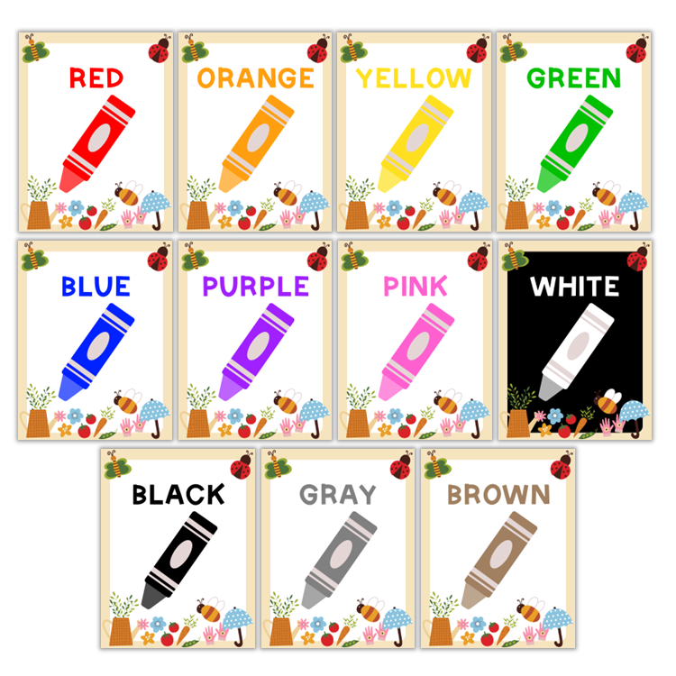 Classroom Color Posters - Colorful Spring