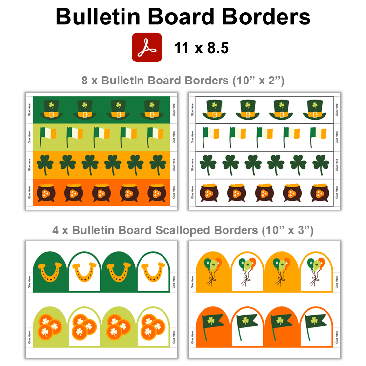 Bulletin Board Borders - St. Patrick's Day