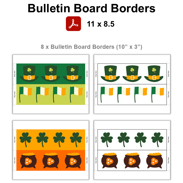 Bulletin Board Borders - St. Patrick's Day