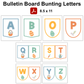 Bulletin Board Bunting Letters  - Happy Easter