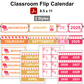 Classroom Flip Calendar - Pink Valentine