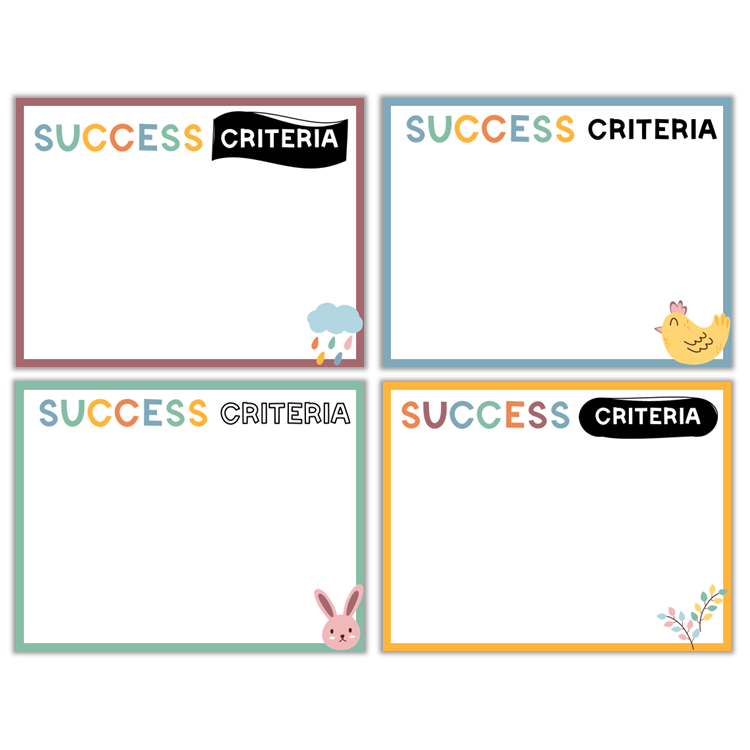 Learning Goal Posters - Happy Easter | Editable