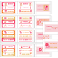 Teacher Trolley Cart Labels - Pink Valentine | Editable