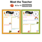 Meet the Teacher - Colorful Spring | Editable