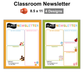 Classroom Newsletter - Colorful Spring | Editable