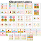 Classroom Labels - Colorful Spring | Editable