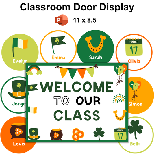 Classroom Door Display - St. Patrick's Day | Editable