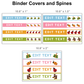 Binder Covers and Spines - Colorful Spring | Editable