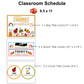 Classroom Schedule - Colorful Spring | Editable