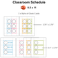 Classroom Schedule - Colorful Spring | Editable