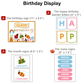 Birthday Display - Colorful Spring | Editable