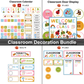 Classroom Decor Bundle - Colorful Spring | Editable