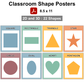 Classroom Shape Posters - Happy Easter