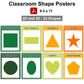 Classroom Shape Posters - St. Patrick's Day