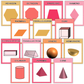 Classroom Shape Posters - Pink Valentine