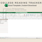 Excel - College Reading Tracker - Neutral
