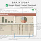 Google Sheets - Brain Dump - Earthy