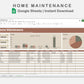 Google Sheets - Home Maintenance - Earthy