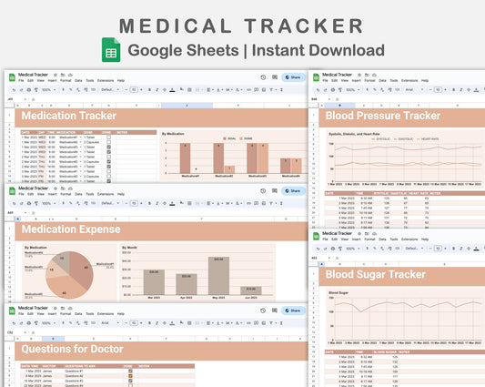 Google Sheets - Medical Tracker - Neutral