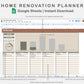 Google Sheets - Home Renovation Planner - Earthy