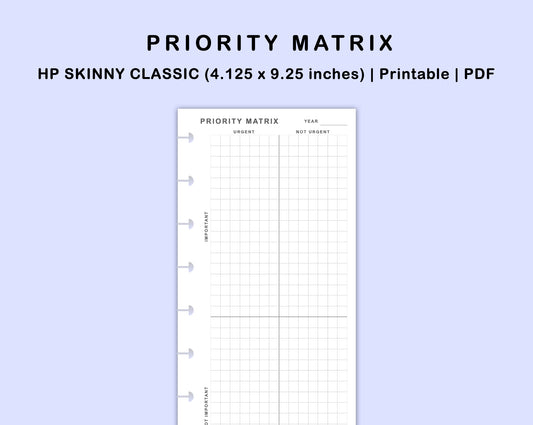 Skinny Classic HP Inserts - Priority Matrix