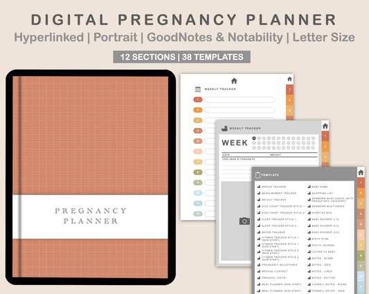 Digital Pregnancy Planner - Autumn