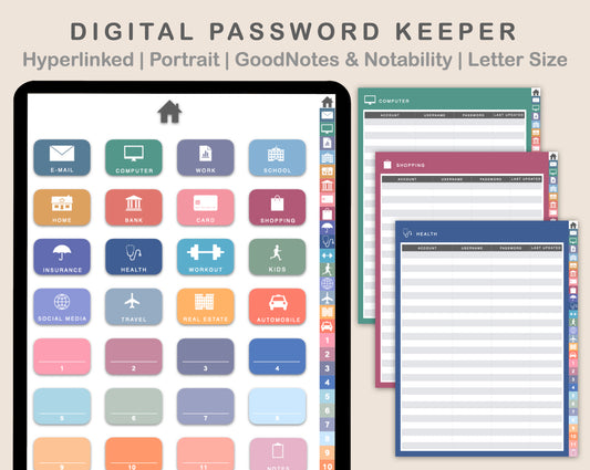 Digital Password Keeper Table - Spring